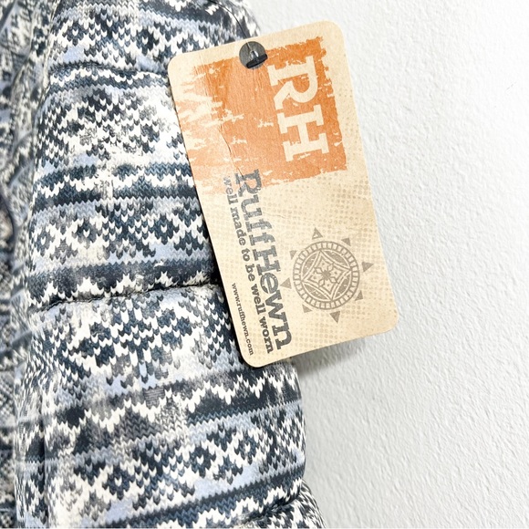 NWT RUFF HEWN‎ fairisle Puffer vest $84 tag SIZE MEDIUM new great gift women’s - Picture 4 of 7
